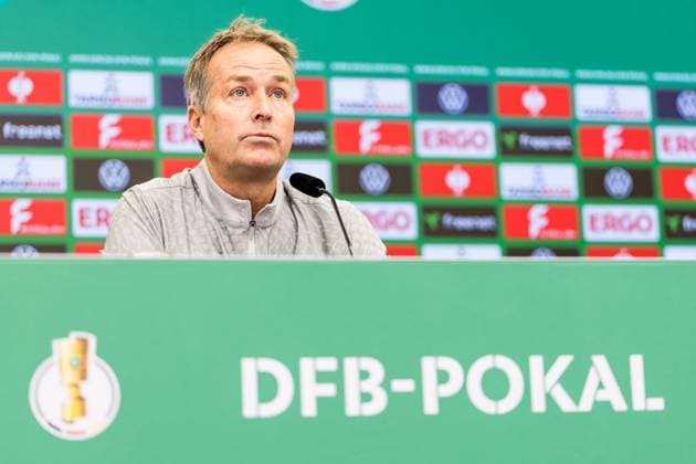Football, DFB Cup, Bayer 04 Leverkusen, Press conference