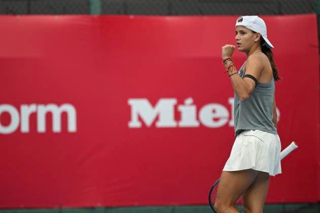 Hong Kong Tennis Open - Day 4 Colombian tennis player Emiliana Arango during a match at the Hong Kong Tennis Open on October 28, 2025 in Hong Kong. (Photo by Kobe Li Nexpher Images) Hong Kong