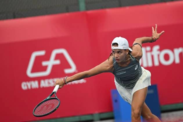 Hong Kong Tennis Open - Day 4 Colombian tennis player Emiliana Arango during a match at the Hong Kong Tennis Open on October 28, 2025 in Hong Kong. (Photo by Kobe Li Nexpher Images) Hong Kong