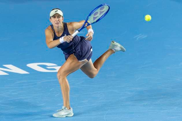 HONG KONG, CHINA OCTOBER 28 Belinda Bencic of Switzerland in action during the women™s singles round of 32 matches against Aliaksandra Sasnovich on day two of the Prudential Hong Kong Tennis Open at Victoria Park on October 28, 2025 in Hong Kong, China Photo by Yu Chun Christopher Wong Eurasia Sport Images Hong Kong Hong Kong China Copyright: x2025xEurasiaxSportxImagesx jp-en-EuSpIm-cw5_WTAHKG_20251028_1726