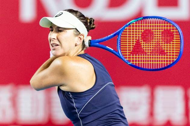HONG KONG, CHINA OCTOBER 28 Belinda Bencic of Switzerland in action during the women™s singles round of 32 matches against Aliaksandra Sasnovich on day two of the Prudential Hong Kong Tennis Open at Victoria Park on October 28, 2025 in Hong Kong, China Photo by Yu Chun Christopher Wong Eurasia Sport Images Hong Kong Hong Kong China Copyright: x2025xEurasiaxSportxImagesx jp-en-EuSpIm-cw5_WTAHKG_20251028_2035