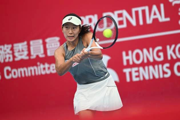 Hong Kong Tennis Open - Day 4 Japanese tennis player Moyuka Uchijima during a match at the Hong Kong Tennis Open on October 28, 2025 in Hong Kong. (Photo by Kobe Li Nexpher Images) Hong Kong