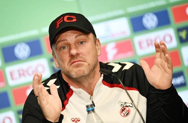 Football, DFB Cup, 1. FC Köln, Press conference