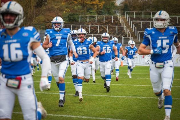 AMERICAN FOOTBALL - IFAF EC, ITA vs GER KREFELD,GERMANY,28.OCT.25 - AMERICAN FOOTBALL - IFAF European Championship, EM, Europameisterschaft bronze medal game, Italy vs Germany. Image shows the team of ITA.  GEPAxpictures xDavidxBitzan