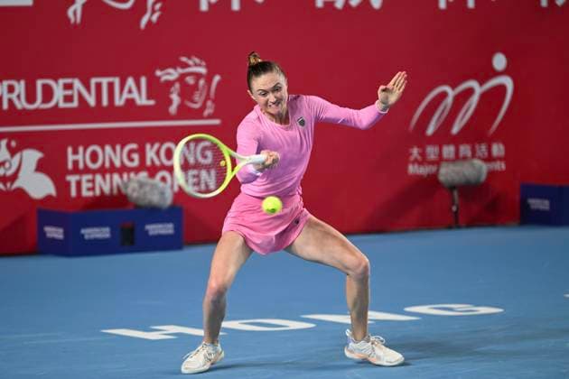 Hong Kong Tennis Open - Day 4 Belarusian tennis player Aliaksandra Sasnovich during a match at the Hong Kong Tennis Open on October 28, 2025 in Hong Kong. (Photo by Kobe Li Nexpher Images) Hong Kong