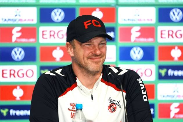 1 FC Köln DFB Pokal, 1 FC Köln, Press conference for the cup match against Bayern Munich, Lukas Kwasniok 1 FC Köln 28 10 2025, Bild