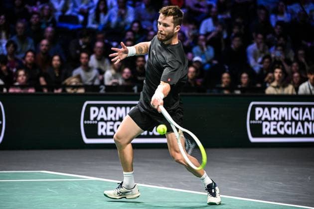 October 28, 2025, Nanterre, France, France: Corentin MOUTET of France during the second day of the Rolex Paris Masters 1000 tennis tournament at Accor Arena on October 28, 2025 in Nanterre near Paris, France. Nanterre France - ZUMAm308 20251028_zsp_m308_039 Copyright: xMatthieuxMirvillex