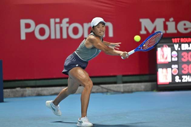Hong Kong Tennis Open - Day 4 Chinese tennis player Zhang Shuai during a match at the Hong Kong Tennis Open on October 28, 2025 in Hong Kong. (Photo by Kobe Li Nexpher Images) Hong KOng