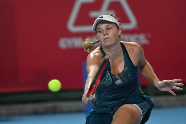 Hong Kong Tennis Open - Day 4 Slovenian tennis player Veronika Erjavec during a match at the Hong Kong Tennis Open on October 28, 2025 in Hong Kong. (Photo by Kobe Li Nexpher Images) Hong KOng