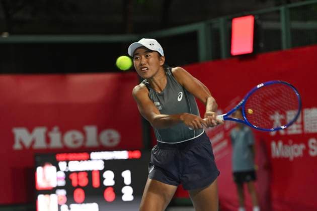 Hong Kong Tennis Open - Day 4 Chinese tennis player Zhang Shuai during a match at the Hong Kong Tennis Open on October 28, 2025 in Hong Kong. (Photo by Kobe Li Nexpher Images) Hong KOng