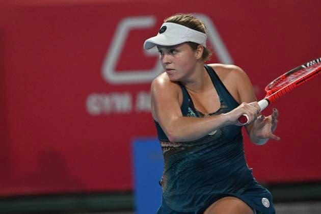 Hong Kong Tennis Open - Day 4 Slovenian tennis player Veronika Erjavec during a match at the Hong Kong Tennis Open on October 28, 2025 in Hong Kong. (Photo by Kobe Li Nexpher Images) Hong KOng
