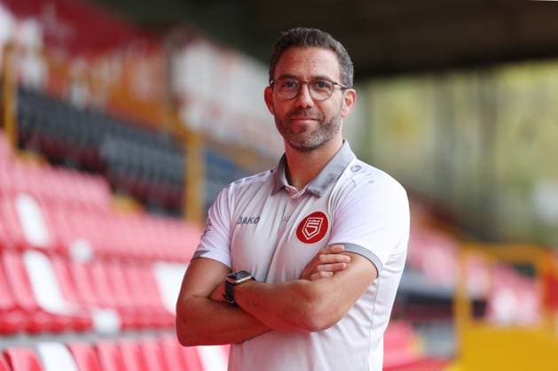 Boris Schommers SI is introduced as the new coach of Sportfreunde Siegen Soccer Regionalliga West, Sportfreunde Siegen, on 28 10 2025 in Siegen Germany