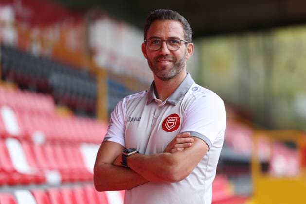 Boris Schommers SI is introduced as the new coach of Sportfreunde Siegen Soccer Regionalliga West, Sportfreunde Siegen, on 28 10 2025 in Siegen Germany