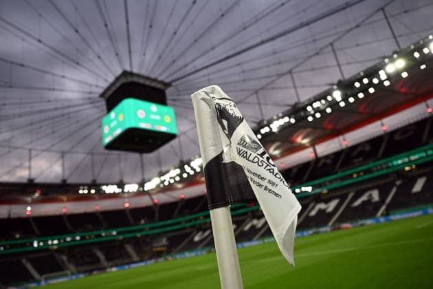 28 10 2025, xjhx, Soccer DFB Cup 2 Round, Eintracht Frankfurt Borussia Dortmund v l Stadium View Interior, Lawn DFL DFB REGULATIONS PROHIBIT ANY USE OF PHOTOGRAPHS as IMAGE SEQUENCES and or QUASI VIDEO Frankfurt am Main