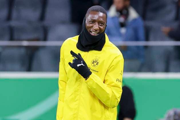 Serhou Guirassy (Borussia Dortmund) lacht, DFB-Pokal, Eintracht Frankfurt v Borussia Dortmund, Deutsche Bank Park am 28. October 2025 in Frankfurt, Deutschland. (Foto von Marco Steinbrenner DeFodi Images) Serhou Guirassy (Borussia Dortmund) smiles, DFB-Pokal, Eintracht Frankfurt v Borussia Dortmund, Deutsche Bank Park, October 28, 2025 in Frankfurt, Germany. (Photo by Marco Steinbrenner DeFodi Images) DFB DFL REGULATIONS PROHIBIT ANY USE OF PHOTOGRAPHS AS IMAGE SEQUENCES AND OR QUASI-VIDEO. Serhou Guirassy Borussia Dortmund smiles, DFB Pokal, Eintracht Frankfurt v Borussia Dortmund, Deutsche Bank Park on October 28, 2025 in Frankfurt, Germany Photo by Marco Steinbrenner DeFodi Images Serhou Guirassy Borussia Dortmund smiles, DFB Pokal, Eintracht Frankfurt v Borussia Dortmund, Deutsche Bank Park, October 28, 2025 in Frankfurt, Germany Photo by Marco Steinbrenner DeFodi Images DFB DFL REGULATIONS PROHIBIT ANY USE OF PHOTOGRAPHS AS IMAGE SEQUENCES AND OR QUASI VIDEO