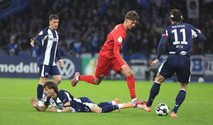 Football, DFB Cup, Hertha BSC - SV Elversberg