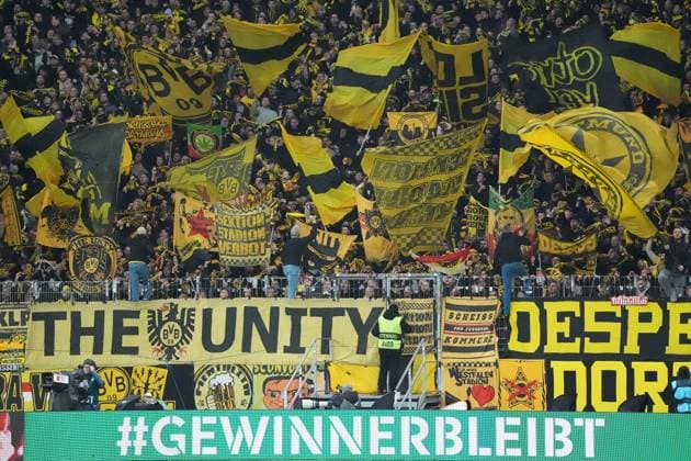 Winner remains motto of Dortmund fans in DFB Cup Frankfurt 28 10 2025 Eintracht Frankfurt vs Borussia Dortmund, Deutsche Bank Park, 2nd round DFB Cup