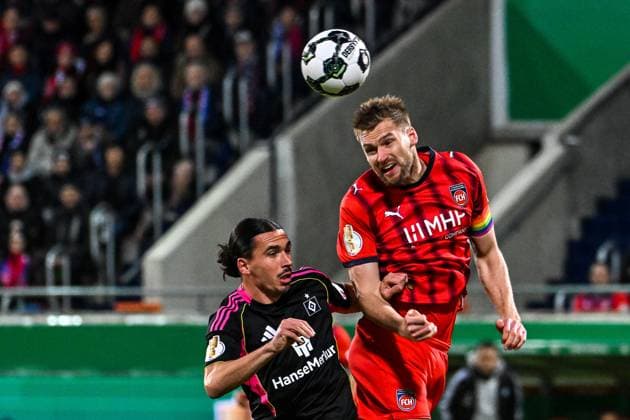 Football, DFB Cup, 1. FC Heidenheim - Hamburger SV