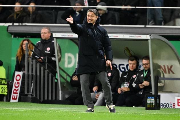 Niko Kovac Dortmund, Coach gestures, GER, Eintracht Frankfurt vs Borussia Dortmund Football DFB Pokal, 2 Round, Season 2025 2026, 28 10 2025 DFB regulations prohibit any use of photographs as image sequences and or quasi video GER, Eintracht Frankfurt vs Borussia Dortmund Football DFB Pokal, 2 Round, Season 2025 2026, 28 10 2025 Frankfurt am Main Copyright: xEibner-Pressefoto FlorianxWiegandx EP_FWD