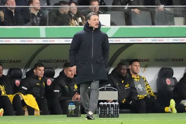 Coach Niko Kovac Borussia Dortmund, BVB gets upset Frankfurt 28 10 2025 Eintracht Frankfurt vs Borussia Dortmund, Deutsche Bank Park, 2nd round DFB Cup