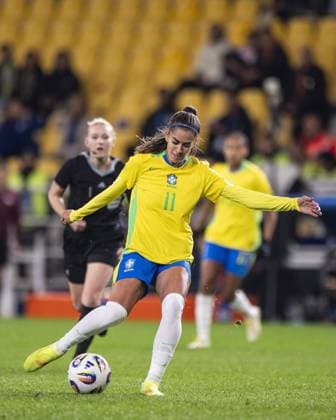 Jhennifer of Brazil during a friendly match between the Brazilian Women s national team, Nationalteam and the Italian National Team held at the Ennio Tardini Stadium in Parma, Italy, on Tuesday, 28th. (Photo by Joao Brandino Sports Press Photo) (João Brandino Sports Press Photo SPP) Copyright: xJoãoxBrandino SportsxPressxPhotox Sportspressphoto_SPR52737