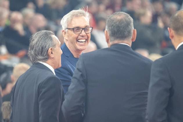 Head coach Gordon Herbert FC Bayern Basketball welcomes his colleagues from Real Madrid, FC Bayern Basketball vs Real Madrid, EuroLeague 7 Matchday, 28 10 2025 Munich Bavaria Germany Copyright: xkolbert-press UlrichxGamelx