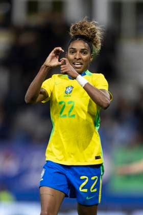 Luany of Brazil celebrates after scoring Brazil s first goal during a friendly match between the Brazilian Women s national team, Nationalteam and the Italian National Team held at the Ennio Tardini Stadium in Parma, Italy, on Tuesday, 28. (Photo by Will Anacleto Sports Press Photo) imago (Will Anacleto Sports Press Photo SPP) Copyright: xWillxAnacleto SportsxPressxPhotox xSPPx spp-en-WiAnPrPh-SPP_joaobrandon_2810-3754