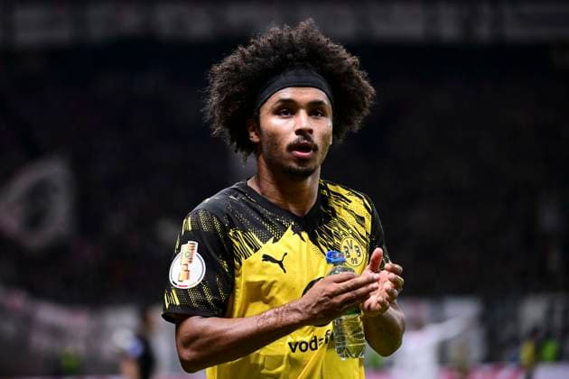 Karim Adeyemi 27 Borussia Dortmund , Eintracht Frankfurt vs Borussia Dortmund, DFB Pokal, 2 Runde, 28 10 2025 DFB regulations prohibit any use of photographs as image sequences and or quasi video Frankfurt Hessen Germany Copyright: xkolbert-press MarcxNiemeyerx