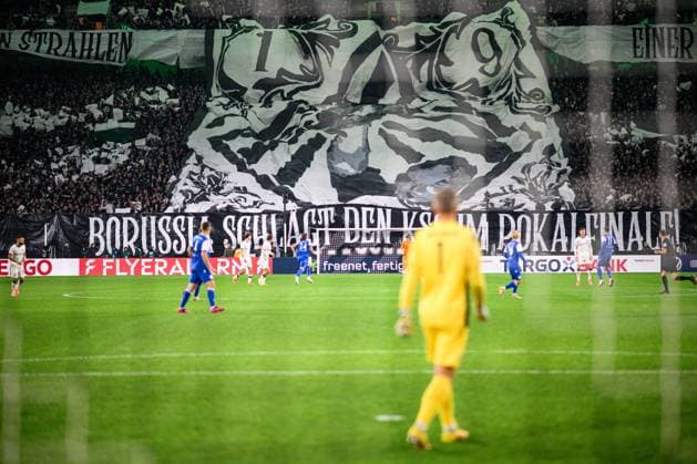 MOENCHENGLADBACH, GERMANY - 28 OCTOBER, 2025: - The football match of Germany Cup DFB Pokal Borussia Moenchengladbach vs Karlsruher SC at Borussia Park.  Copyright: xVitaliixKliuievx