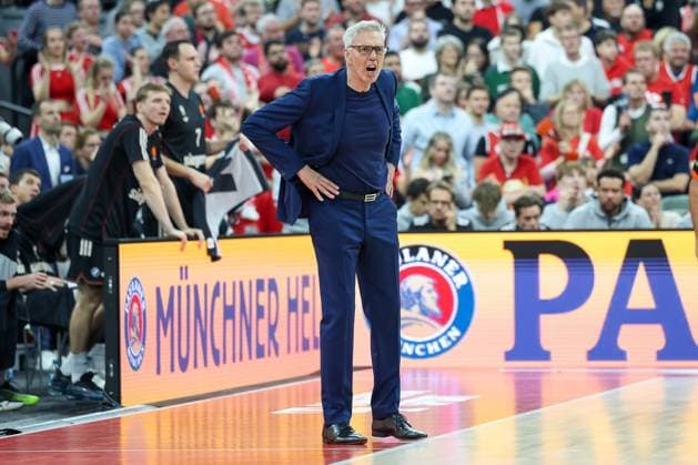 Gordon Herbert FC Bayern Basketball, Head Coach screams, GER, FC Bayern Basketball vs Real Madrid, Basketball, Euroleague, Matchday 7, Season 2025 2026, 28 10 2025, GER, FC Bayern Basketball vs Real Madrid, Basketball, Euroleague, Matchday 7, Season 2025 2026, 28 10 2025 Munich Copyright: xEibner-Pressefoto JennixMaulx EP_JML