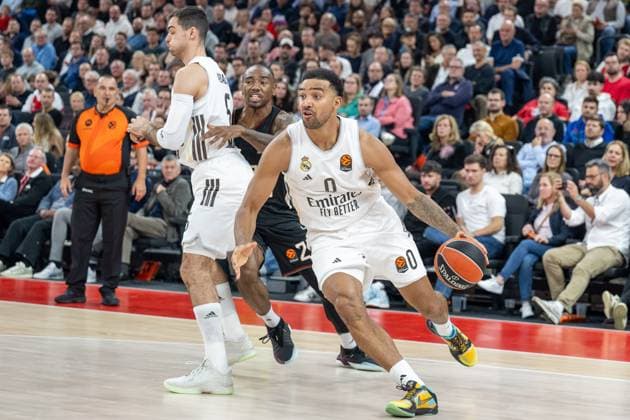 Trey Lyles 0 Real Madrid , FC Bayern Basketball vs Real Madrid, EuroLeague 7 Matchday, 28 10 2025 Munich Bavaria Germany Copyright: xkolbert-press UlrichxGamelx