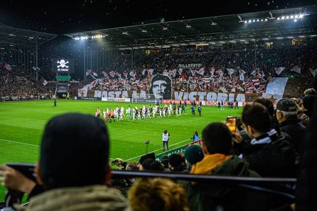 Soccer I Men I Season 2025 2026 I DFB Cup I 2 Round I FC St Pauli TSG 1899 Hoffenheim I 28 10 2025 The Choreo from FC St Pauli Hamburg Millerntor Stadion Hamburg Germany Copyright: xLobecax xHenningxRohlfsx