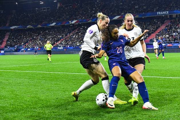 Football, Women, Nations League, Semi-final, France - Germany