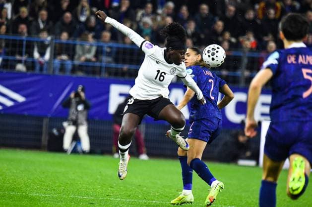 FOOTBALL : France Feminine vs Allemagne Feminine - Ligue des nations - Demi Finale retour - 28 10 2025 Nicole Anyomi (Allemagne) CaenFrance  Copyright: xBaptistexAutissierx
