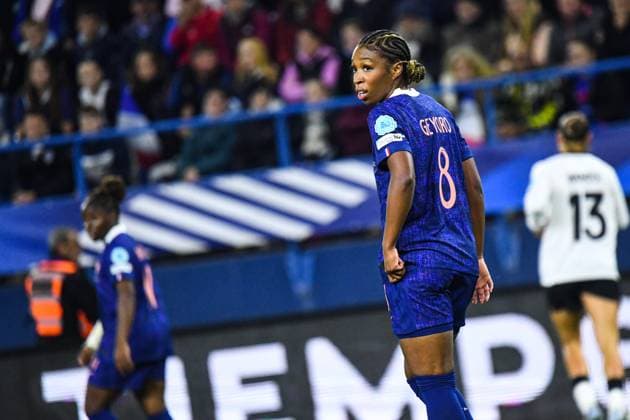 FOOTBALL : France Feminine vs Allemagne Feminine - Ligue des nations - Demi Finale retour - 28 10 2025 Grace Geyoro (France) CaenFrance  Copyright: xBaptistexAutissierx