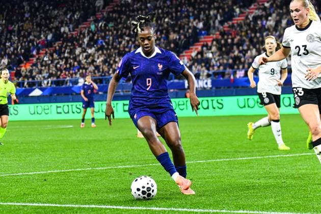 FOOTBALL : France Feminine vs Allemagne Feminine - Ligue des nations - Demi Finale retour - 28 10 2025 Melvine Malard (France) CaenFrance  Copyright: xBaptistexAutissierx