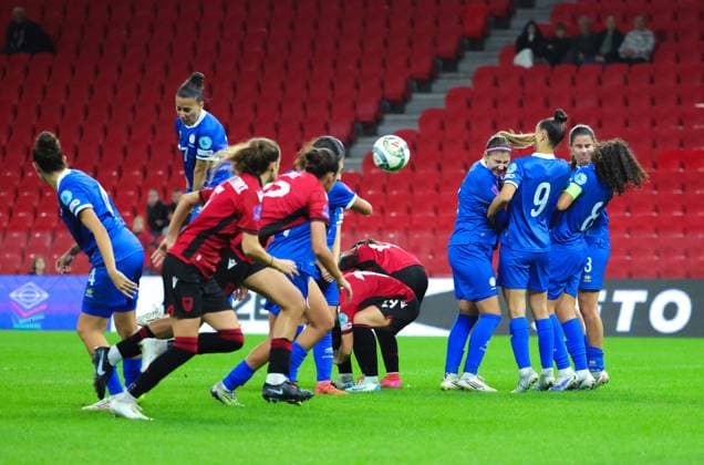 Football, Women, International match, Albania - Cyprus