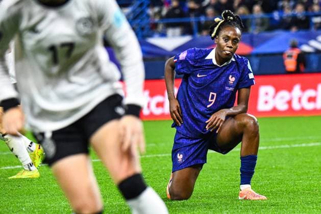 FOOTBALL : France Feminine vs Allemagne Feminine - Ligue des nations - Demi Finale retour - 28 10 2025 Melvine Malard (France) CaenFrance  Copyright: xBaptistexAutissierx