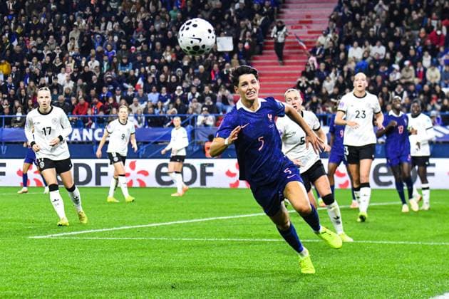 FOOTBALL : France Feminine vs Allemagne Feminine - Ligue des nations - Demi Finale retour - 28 10 2025 Elisa De Almeida (France) CaenFrance  Copyright: xBaptistexAutissierx