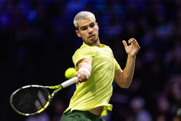 Rolex Paris Masters 2025 - Day Two Carlos Alcaraz (ESP) plays against Cameron Norrie (GBR) in the men s singles match on day two of the Paris ATP, Tennis Herren Masters 1000 tennis tournament at the Paris La Defense Arena in Nanterre, on the outskirts of Paris, on october 28, 2025. Paris France  Copyright: xIbrahimxEzzatx originalFilename:ezzat-notitle251028_npCnL.jpg