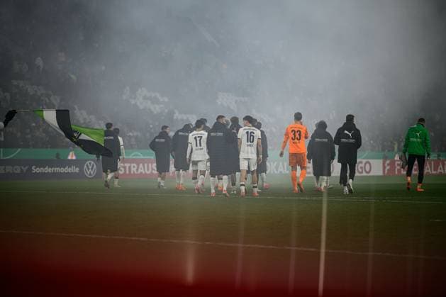 MOENCHENGLADBACH, GERMANY - 28 OCTOBER, 2025: - The football match of Germany Cup DFB Pokal Borussia Moenchengladbach vs Karlsruher SC at Borussia Park.  Copyright: xVitaliixKliuievx