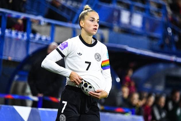 FOOTBALL : France Feminine vs Allemagne Feminine - Ligue des nations - Demi Finale retour - 28 10 2025 Giulia Gwinn (Allemagne) CaenFrance  Copyright: xBaptistexAutissierx