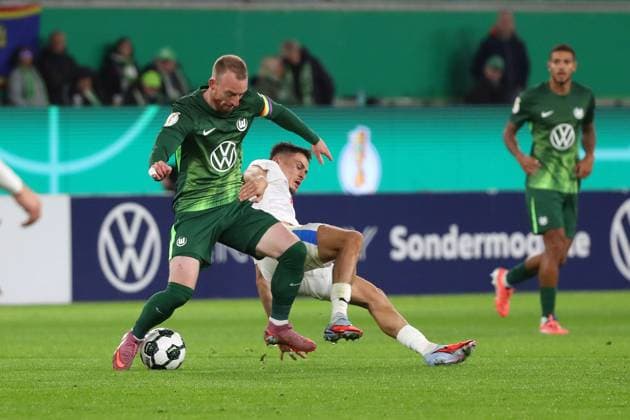 VfL vs Kiel, 2 round DFB Pokal Wolfsburg, 28 10 2025, FOOTBALL VfL Wolfsburg vs Holstein Kiel, 2 round DFB Pokal, season 2025 26 Maximilian Arnold VfL Wolfsburg , Wolfsburg