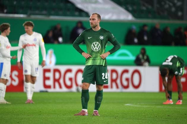 VfL vs Kiel, 2 round DFB Pokal Wolfsburg, 28 10 2025, FOOTBALL VfL Wolfsburg vs Holstein Kiel, 2 round DFB Pokal, season 2025 26 Christian Eriksen VfL Wolfsburg Wolfsburg