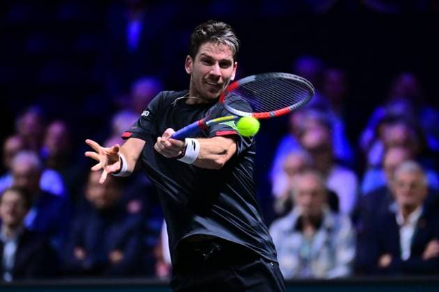 TENNIS : Rolex Paris Masters - Paris - 28 10 2025 Cameron Norrie ( Great Britain ) during the Rolex Paris Masters at Paris La Defense Arena on October 28, 2025 in Nanterre, France. (Photo by Federico Pestellini PSNewz ) ParisFrance  Copyright: xFedericoxPestellinix
