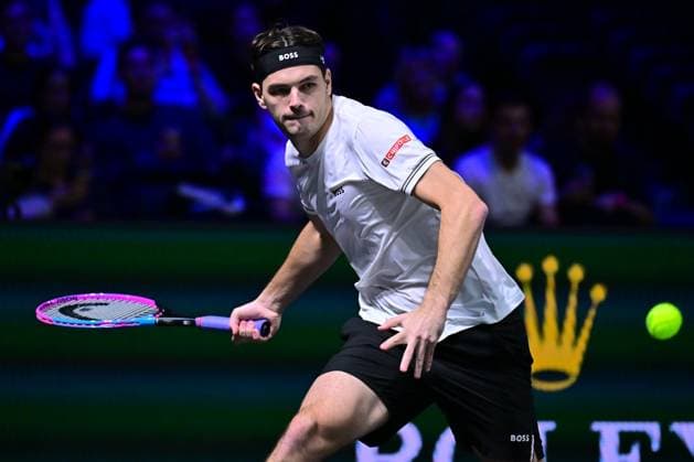 TENNIS : Rolex Paris Masters - Paris - 28 10 2025 Taylor Fritz ( USA ) during the Rolex Paris Masters at Paris La Defense Arena on October 28, 2025 in Nanterre, France. (Photo by Federico Pestellini PSNewz ) ParisFrance  Copyright: xFedericoxPestellinix