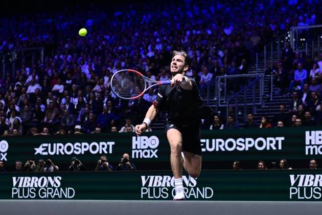 TENNIS : Rolex Paris Masters - Paris - 28 10 2025 Cameron Norrie ( Great Britain ) during the Rolex Paris Masters at Paris La Defense Arena on October 28, 2025 in Nanterre, France. (Photo by Federico Pestellini PSNewz ) ParisFrance  Copyright: xFedericoxPestellinix