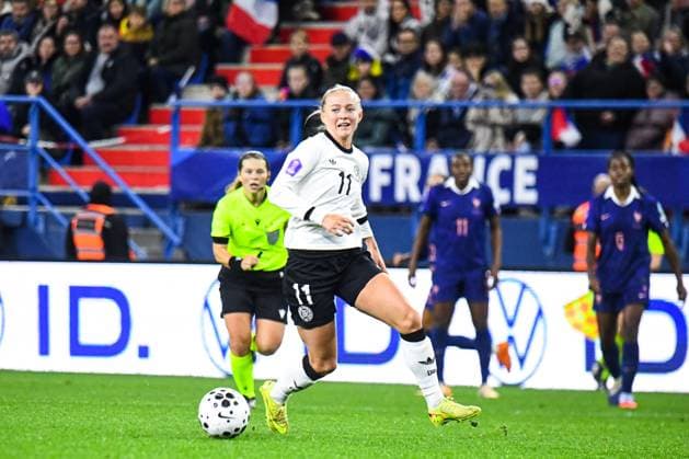 FOOTBALL : France Feminine vs Allemagne Feminine - Ligue des nations - Demi Finale retour - 28 10 2025 Lea Schüller (Allemagne) CaenFrance  Copyright: xBaptistexAutissierx