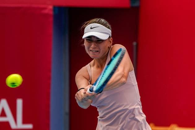 Hong Kong Tennis Open - Day 5 Slovak tennis player Viktoria Morvayoba during a match at the Hong Kong Tennis Open on October 29, 2025 in Hong Kong. (Photo by Vernon Yuen Nexpher Images) Hong Kong