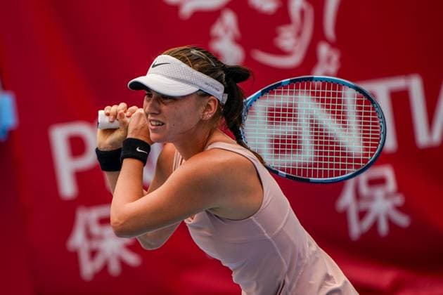 Hong Kong Tennis Open - Day 5 Slovak tennis player Viktoria Morvayoba during a match at the Hong Kong Tennis Open on October 29, 2025 in Hong Kong. (Photo by Vernon Yuen Nexpher Images) Hong Kong